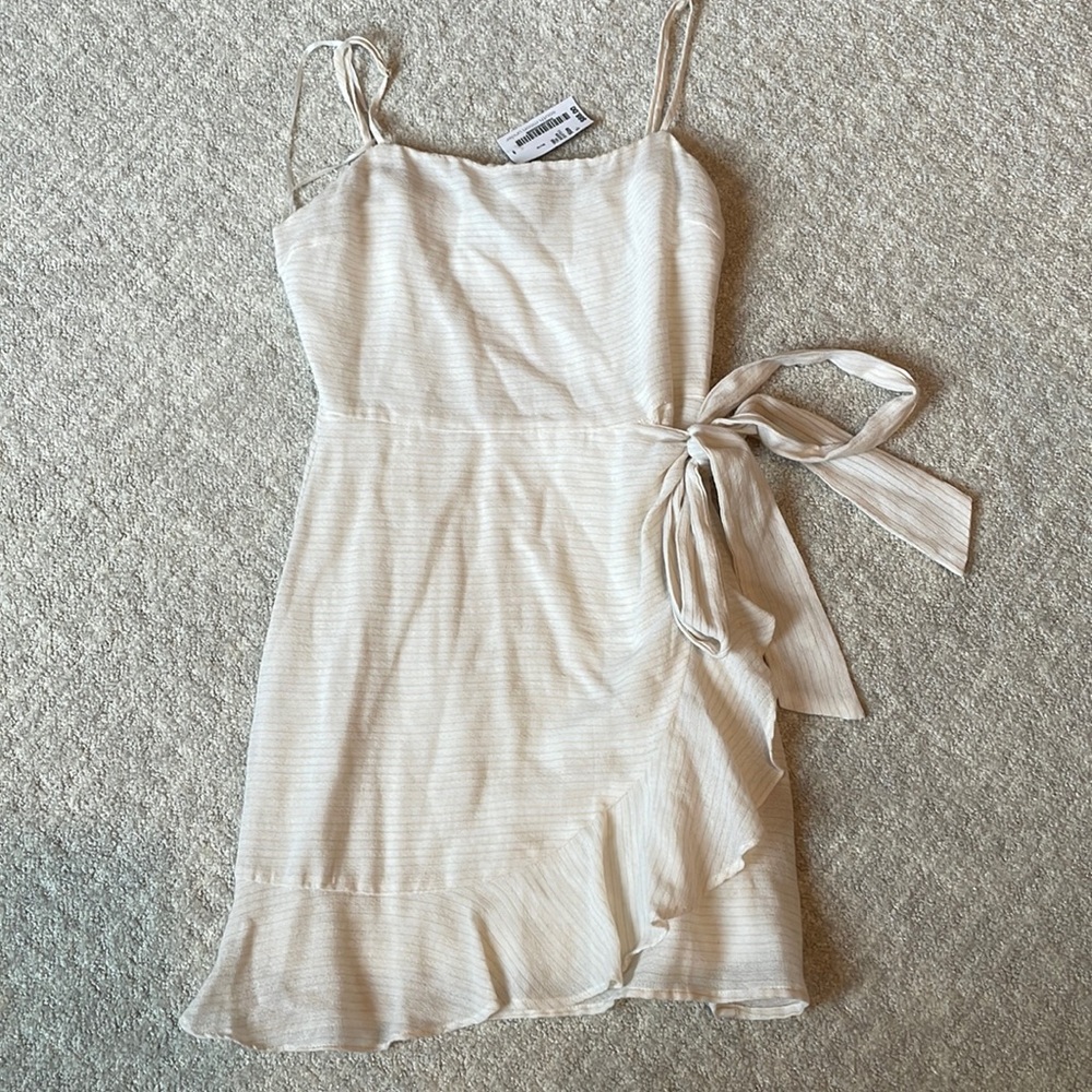 NWT South Moon Under Striped Wrap Dress